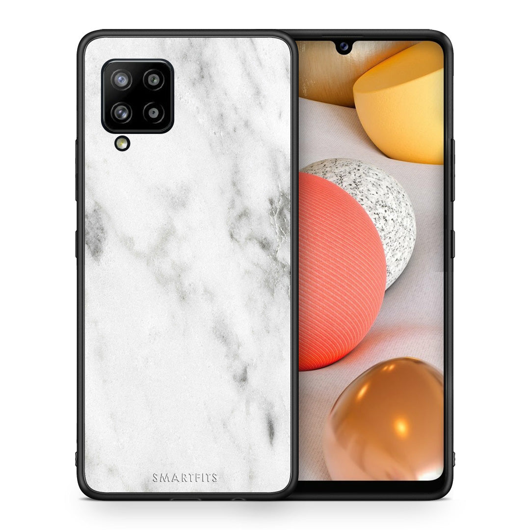 Marble White - Samsung Galaxy A42 θήκη