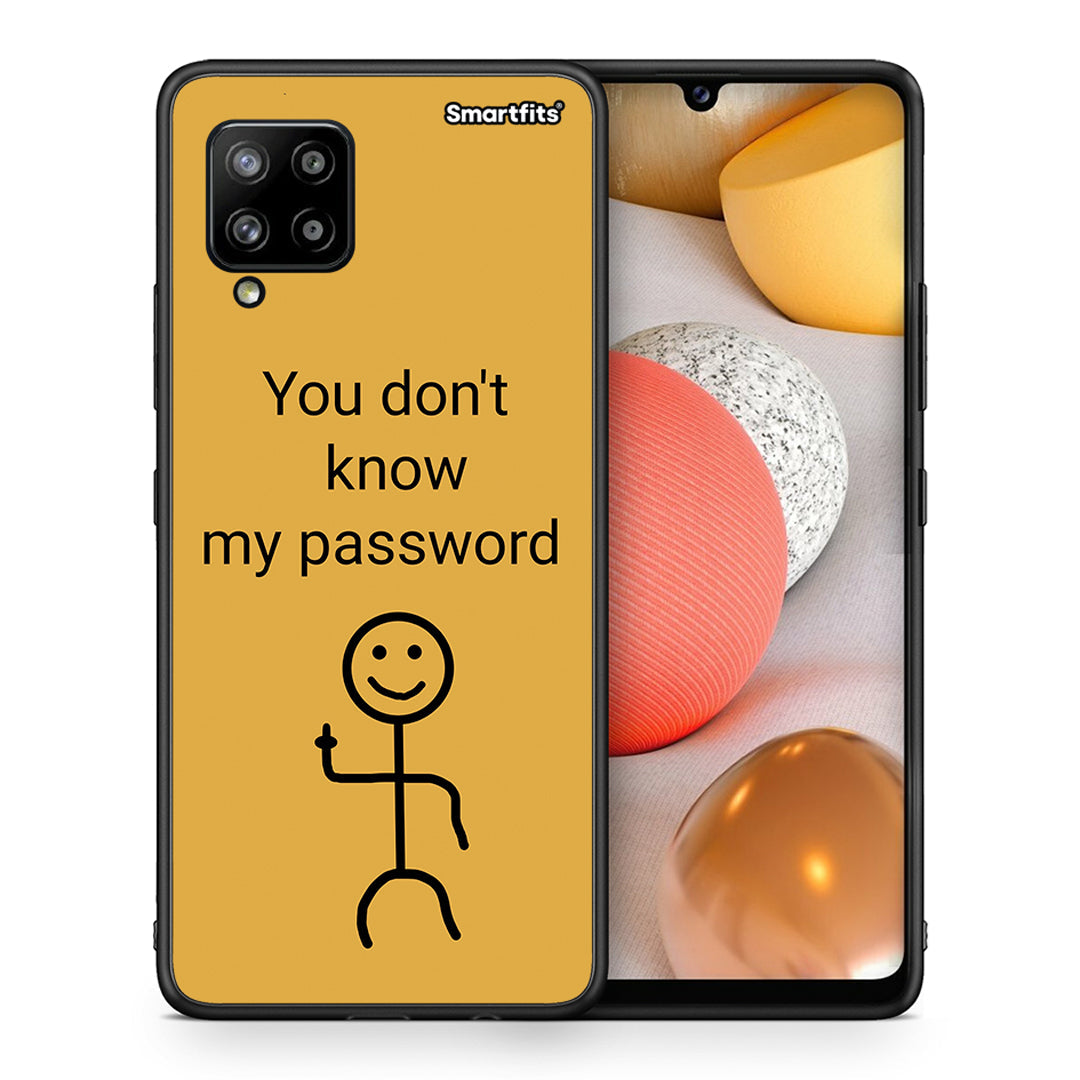 Θήκη Samsung Galaxy A42 My Password από τη Smartfits με σχέδιο στο πίσω μέρος και μαύρο περίβλημα | Samsung Galaxy A42 My Password case with colorful back and black bezels