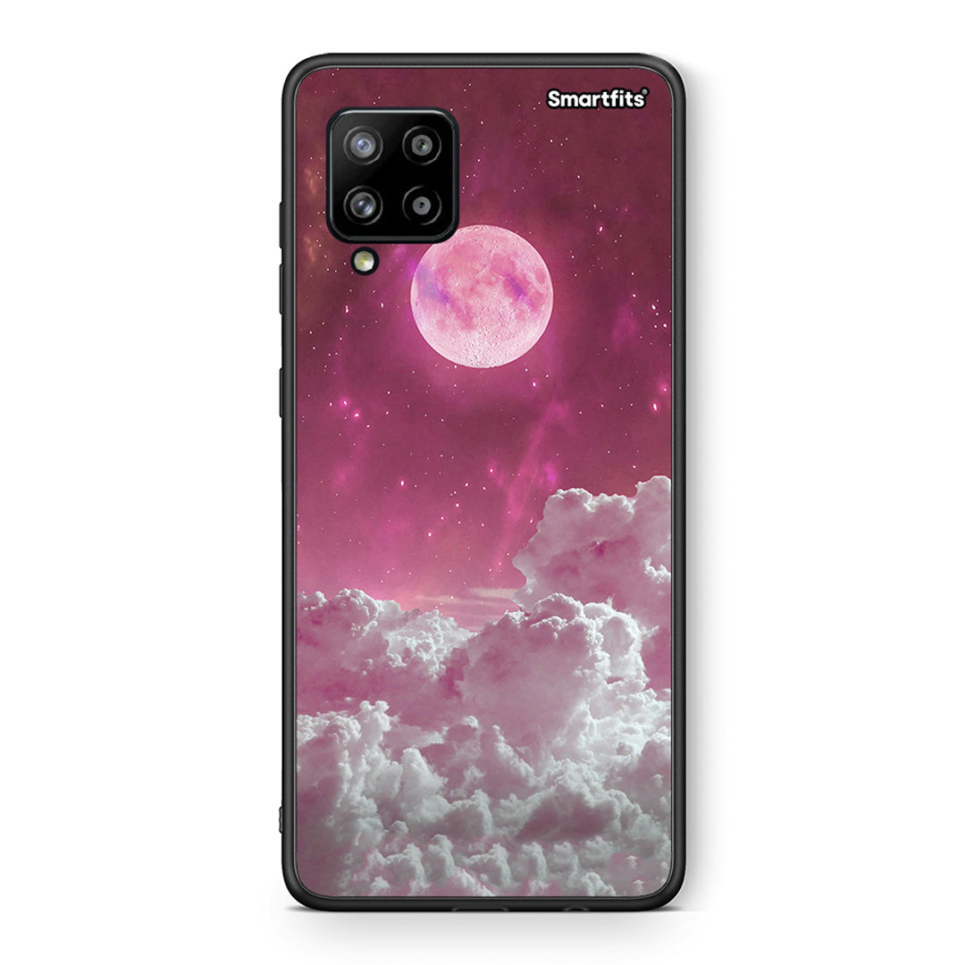 Θήκη Samsung Galaxy A42 Pink Moon από τη Smartfits με σχέδιο στο πίσω μέρος και μαύρο περίβλημα | Samsung Galaxy A42 Pink Moon case with colorful back and black bezels