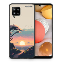Thumbnail for Θήκη Samsung Galaxy A42 Pixel Sunset από τη Smartfits με σχέδιο στο πίσω μέρος και μαύρο περίβλημα | Samsung Galaxy A42 Pixel Sunset case with colorful back and black bezels