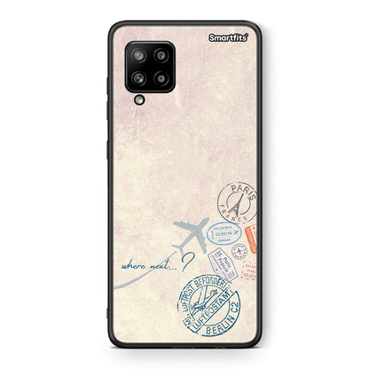 Θήκη Samsung Galaxy A42 Where Next από τη Smartfits με σχέδιο στο πίσω μέρος και μαύρο περίβλημα | Samsung Galaxy A42 Where Next case with colorful back and black bezels