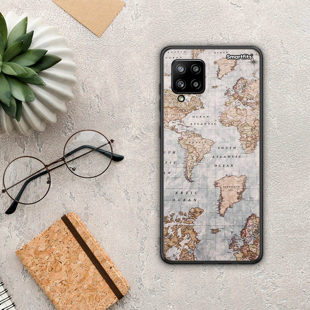 World Map - Samsung Galaxy A42 θήκη