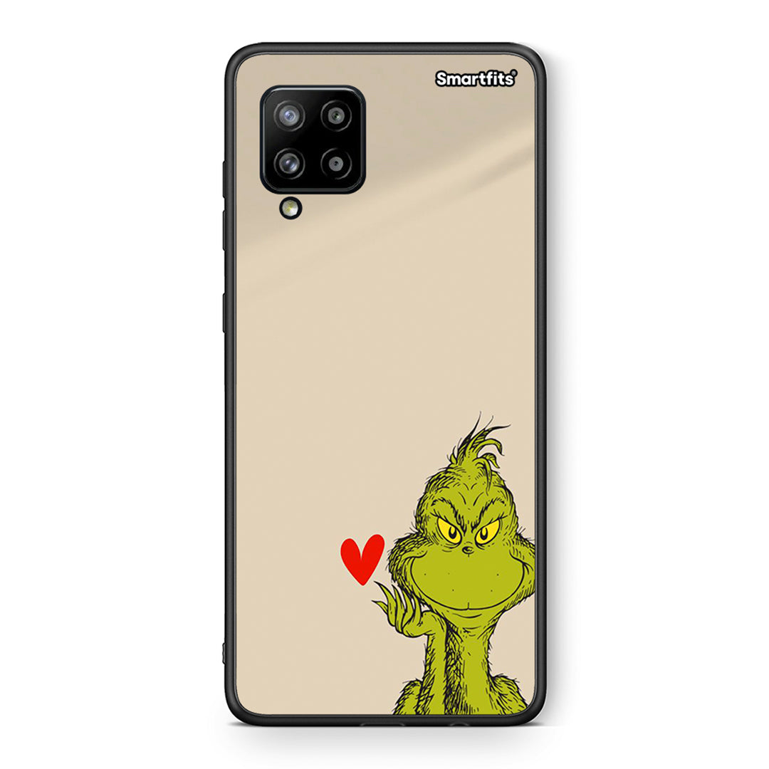 Θήκη Samsung Galaxy A42 Xmas Grinch από τη Smartfits με σχέδιο στο πίσω μέρος και μαύρο περίβλημα | Samsung Galaxy A42 Xmas Grinch case with colorful back and black bezels