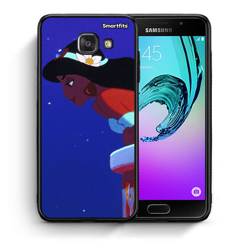 Θήκη Samsung A5 2017 Alladin And Jasmine Love 2 από τη Smartfits με σχέδιο στο πίσω μέρος και μαύρο περίβλημα | Samsung A5 2017 Alladin And Jasmine Love 2 case with colorful back and black bezels