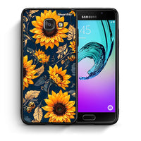 Thumbnail for Θήκη Samsung A5 2017 Autumn Sunflowers από τη Smartfits με σχέδιο στο πίσω μέρος και μαύρο περίβλημα | Samsung A5 2017 Autumn Sunflowers case with colorful back and black bezels