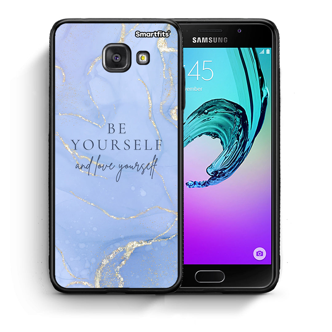 Θήκη Samsung A5 2017 Be Yourself από τη Smartfits με σχέδιο στο πίσω μέρος και μαύρο περίβλημα | Samsung A5 2017 Be Yourself case with colorful back and black bezels
