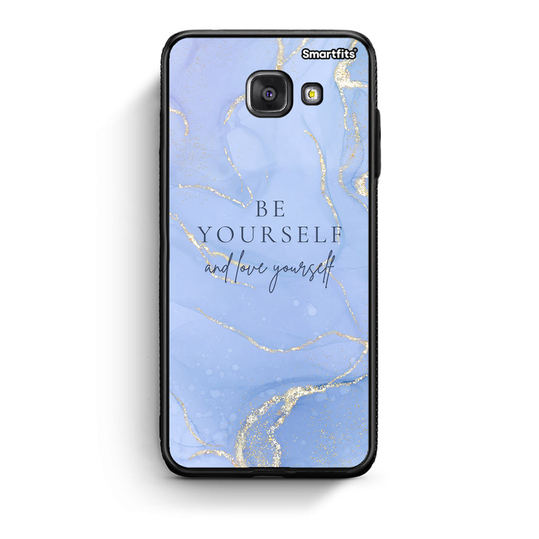 Samsung A5 2017 Be Yourself θήκη από τη Smartfits με σχέδιο στο πίσω μέρος και μαύρο περίβλημα | Smartphone case with colorful back and black bezels by Smartfits