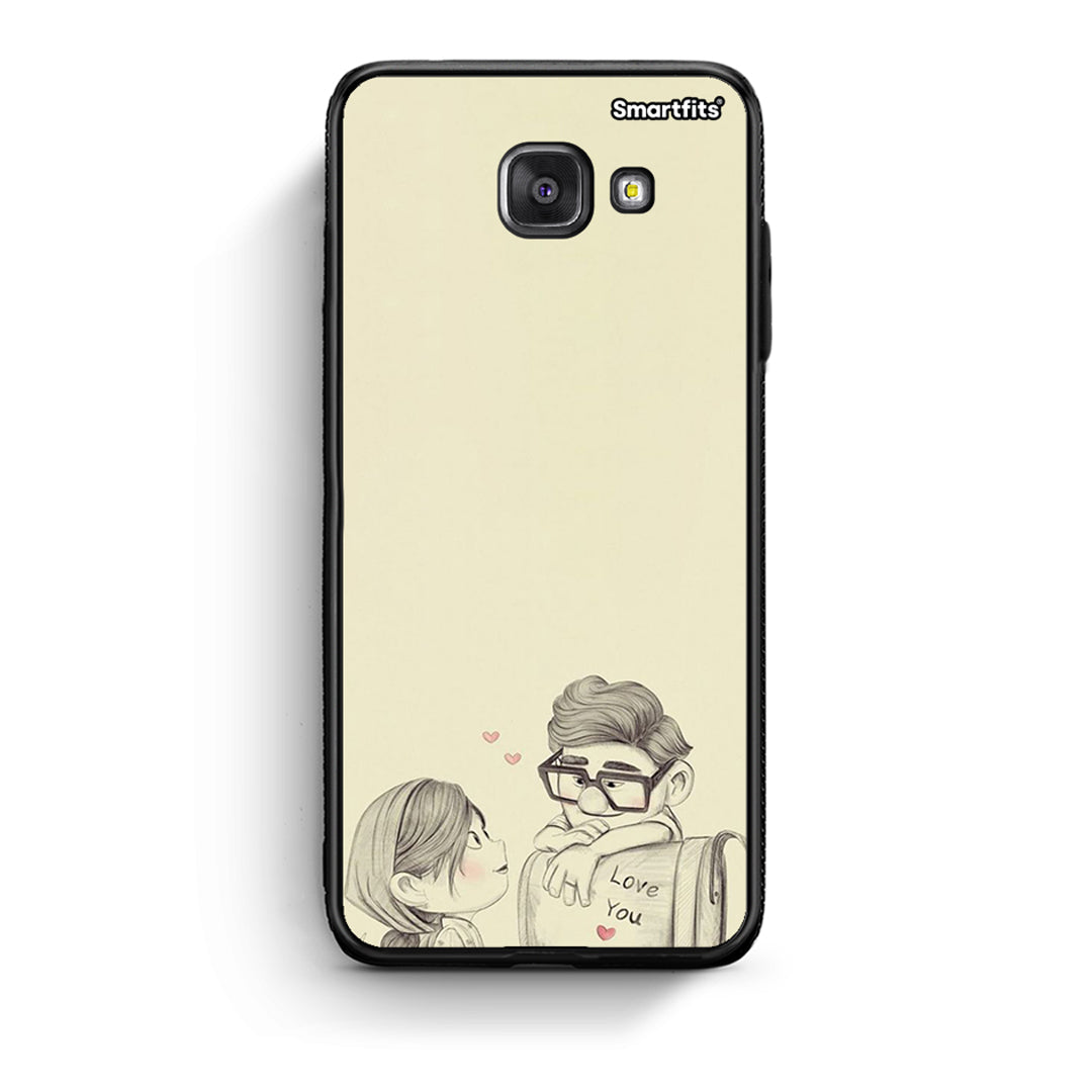 Samsung A5 2017 Carl And Ellie θήκη από τη Smartfits με σχέδιο στο πίσω μέρος και μαύρο περίβλημα | Smartphone case with colorful back and black bezels by Smartfits