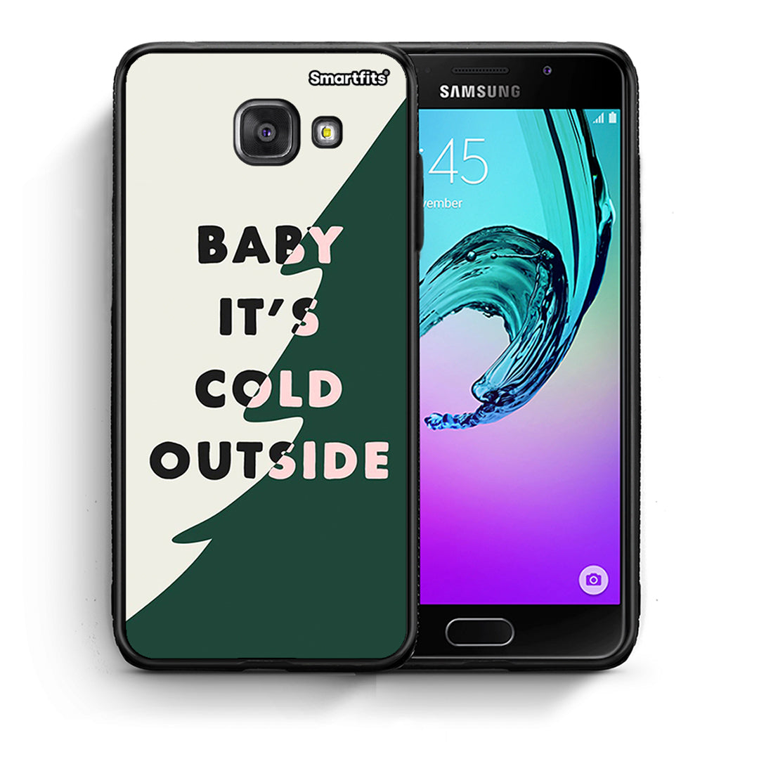 Θήκη Samsung A5 2017 Cold Outside από τη Smartfits με σχέδιο στο πίσω μέρος και μαύρο περίβλημα | Samsung A5 2017 Cold Outside case with colorful back and black bezels