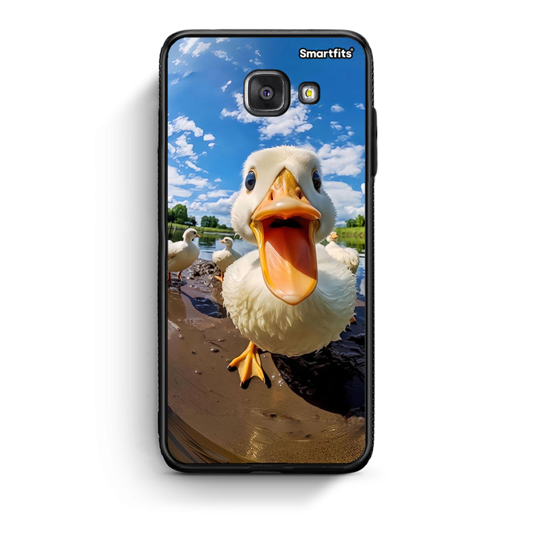 Samsung A5 2017 Duck Face θήκη από τη Smartfits με σχέδιο στο πίσω μέρος και μαύρο περίβλημα | Smartphone case with colorful back and black bezels by Smartfits