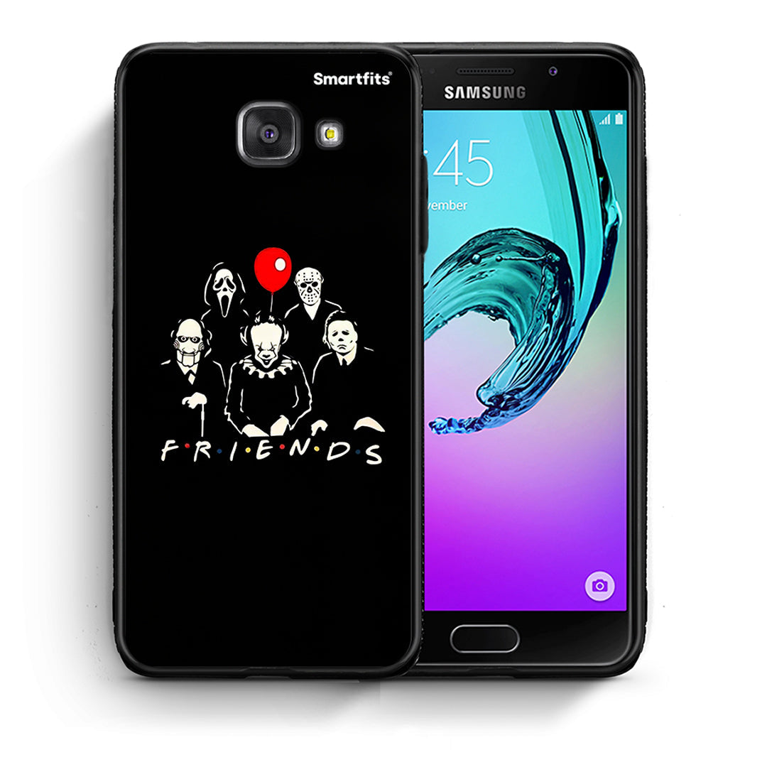 Θήκη Samsung A5 2017 Halloween Friends από τη Smartfits με σχέδιο στο πίσω μέρος και μαύρο περίβλημα | Samsung A5 2017 Halloween Friends case with colorful back and black bezels