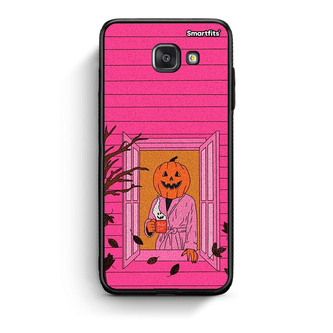 Samsung A5 2017 Halloween Pumpkin Lady θήκη από τη Smartfits με σχέδιο στο πίσω μέρος και μαύρο περίβλημα | Smartphone case with colorful back and black bezels by Smartfits