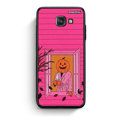 Samsung A5 2017 Halloween Pumpkin Lady θήκη από τη Smartfits με σχέδιο στο πίσω μέρος και μαύρο περίβλημα | Smartphone case with colorful back and black bezels by Smartfits
