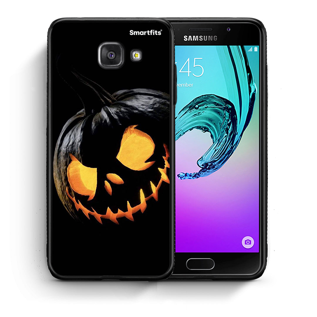 Θήκη Samsung A5 2017 Halloween Scary Pumpkin από τη Smartfits με σχέδιο στο πίσω μέρος και μαύρο περίβλημα | Samsung A5 2017 Halloween Scary Pumpkin case with colorful back and black bezels