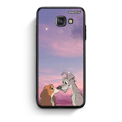 Samsung A5 2017 Lady And Tramp θήκη από τη Smartfits με σχέδιο στο πίσω μέρος και μαύρο περίβλημα | Smartphone case with colorful back and black bezels by Smartfits