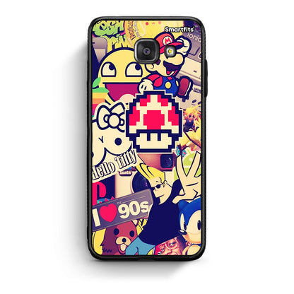 Samsung A5 2017 Love The 90s θήκη από τη Smartfits με σχέδιο στο πίσω μέρος και μαύρο περίβλημα | Smartphone case with colorful back and black bezels by Smartfits