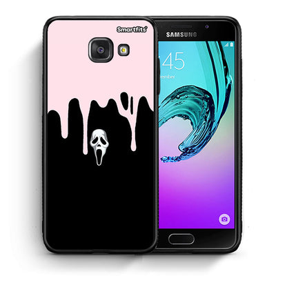 Θήκη Samsung A5 2017 Melting Halloween Mask από τη Smartfits με σχέδιο στο πίσω μέρος και μαύρο περίβλημα | Samsung A5 2017 Melting Halloween Mask case with colorful back and black bezels
