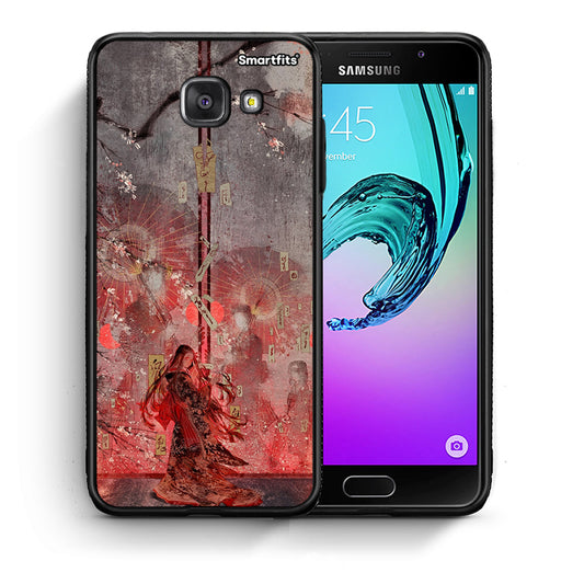 Θήκη Samsung A5 2017 Nezuko Kamado από τη Smartfits με σχέδιο στο πίσω μέρος και μαύρο περίβλημα | Samsung A5 2017 Nezuko Kamado case with colorful back and black bezels