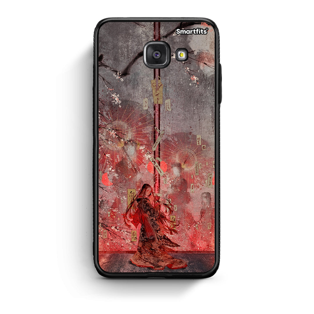 Samsung A5 2017 Nezuko Kamado θήκη από τη Smartfits με σχέδιο στο πίσω μέρος και μαύρο περίβλημα | Smartphone case with colorful back and black bezels by Smartfits