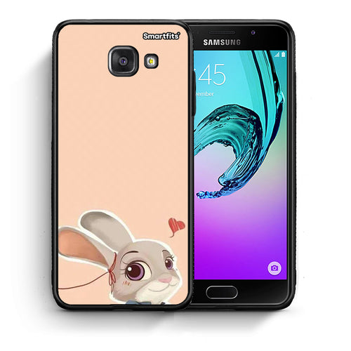 Θήκη Samsung A5 2017 Nick Wilde And Judy Hopps Love 2 από τη Smartfits με σχέδιο στο πίσω μέρος και μαύρο περίβλημα | Samsung A5 2017 Nick Wilde And Judy Hopps Love 2 case with colorful back and black bezels