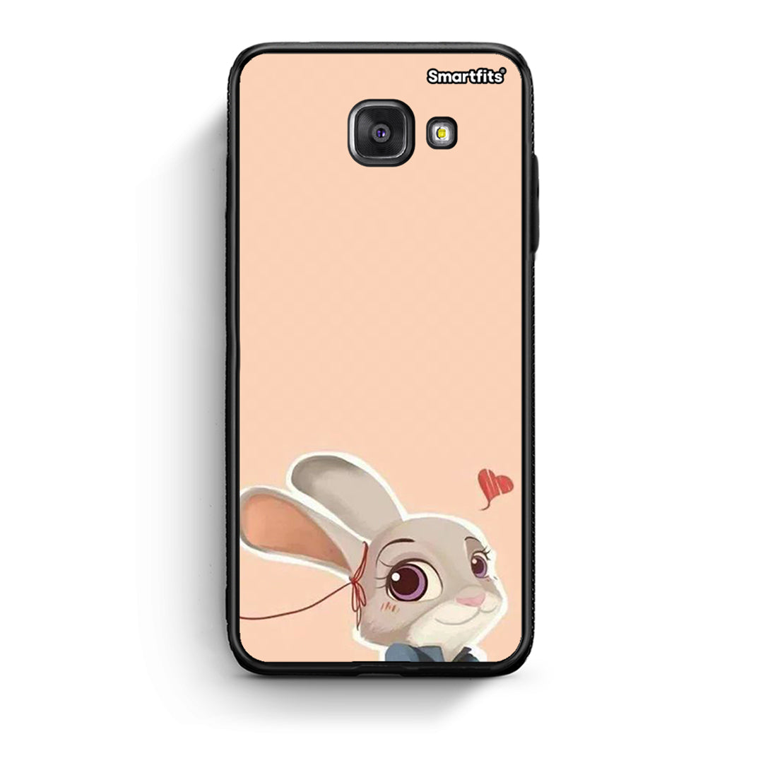 Samsung A5 2017 Nick Wilde And Judy Hopps Love 2 θήκη από τη Smartfits με σχέδιο στο πίσω μέρος και μαύρο περίβλημα | Smartphone case with colorful back and black bezels by Smartfits