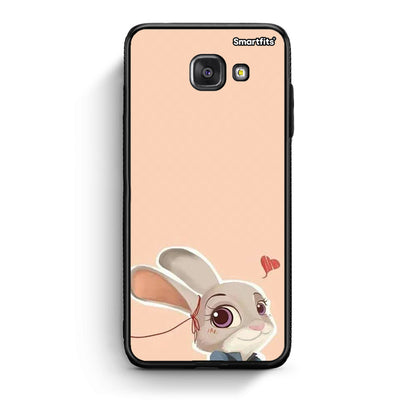 Samsung A5 2017 Nick Wilde And Judy Hopps Love 2 θήκη από τη Smartfits με σχέδιο στο πίσω μέρος και μαύρο περίβλημα | Smartphone case with colorful back and black bezels by Smartfits