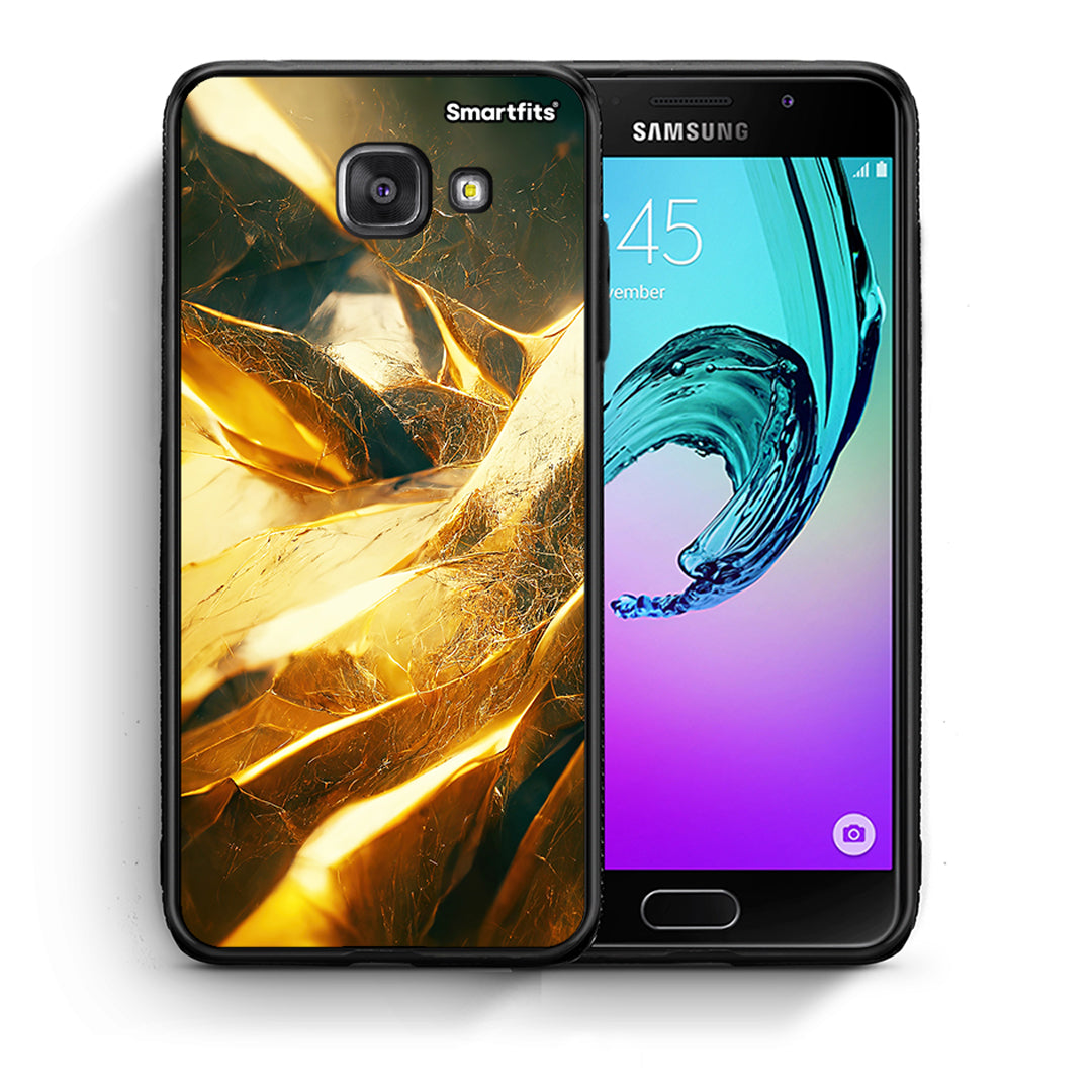 Θήκη Samsung A5 2017 Real Gold από τη Smartfits με σχέδιο στο πίσω μέρος και μαύρο περίβλημα | Samsung A5 2017 Real Gold case with colorful back and black bezels
