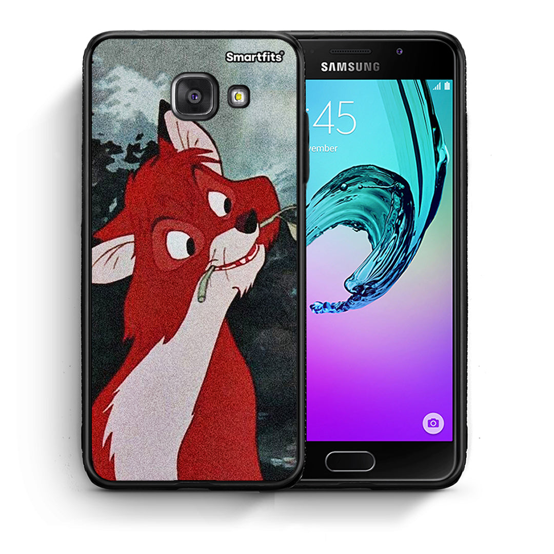 Θήκη Samsung A5 2017 Tod And Vixey Love 1 από τη Smartfits με σχέδιο στο πίσω μέρος και μαύρο περίβλημα | Samsung A5 2017 Tod And Vixey Love 1 case with colorful back and black bezels