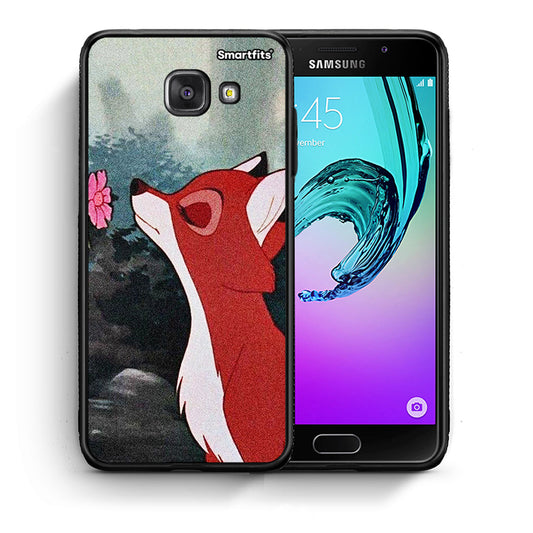 Θήκη Samsung A5 2017 Tod And Vixey Love 2 από τη Smartfits με σχέδιο στο πίσω μέρος και μαύρο περίβλημα | Samsung A5 2017 Tod And Vixey Love 2 case with colorful back and black bezels