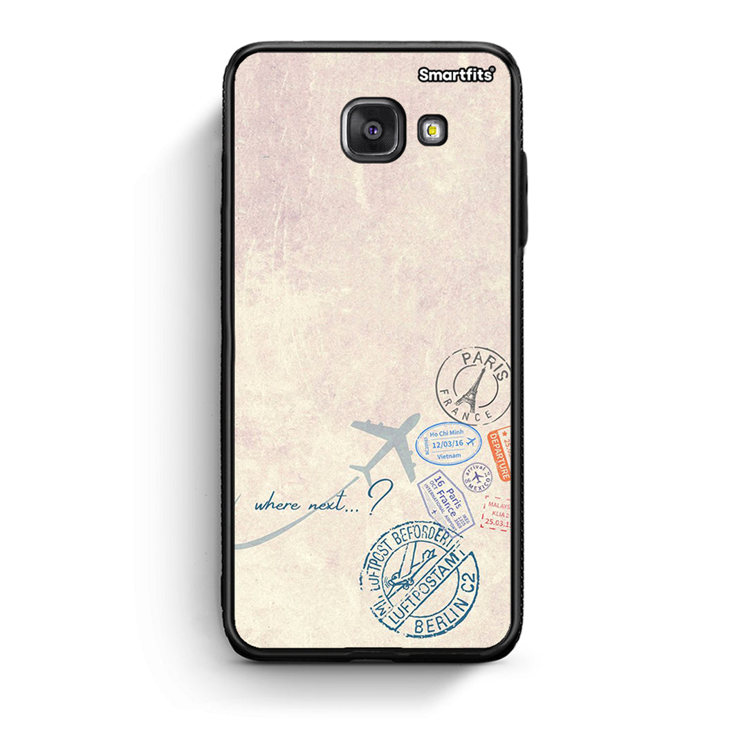 Samsung A5 2017 Where Next θήκη από τη Smartfits με σχέδιο στο πίσω μέρος και μαύρο περίβλημα | Smartphone case with colorful back and black bezels by Smartfits