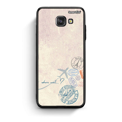 Samsung A5 2017 Where Next θήκη από τη Smartfits με σχέδιο στο πίσω μέρος και μαύρο περίβλημα | Smartphone case with colorful back and black bezels by Smartfits