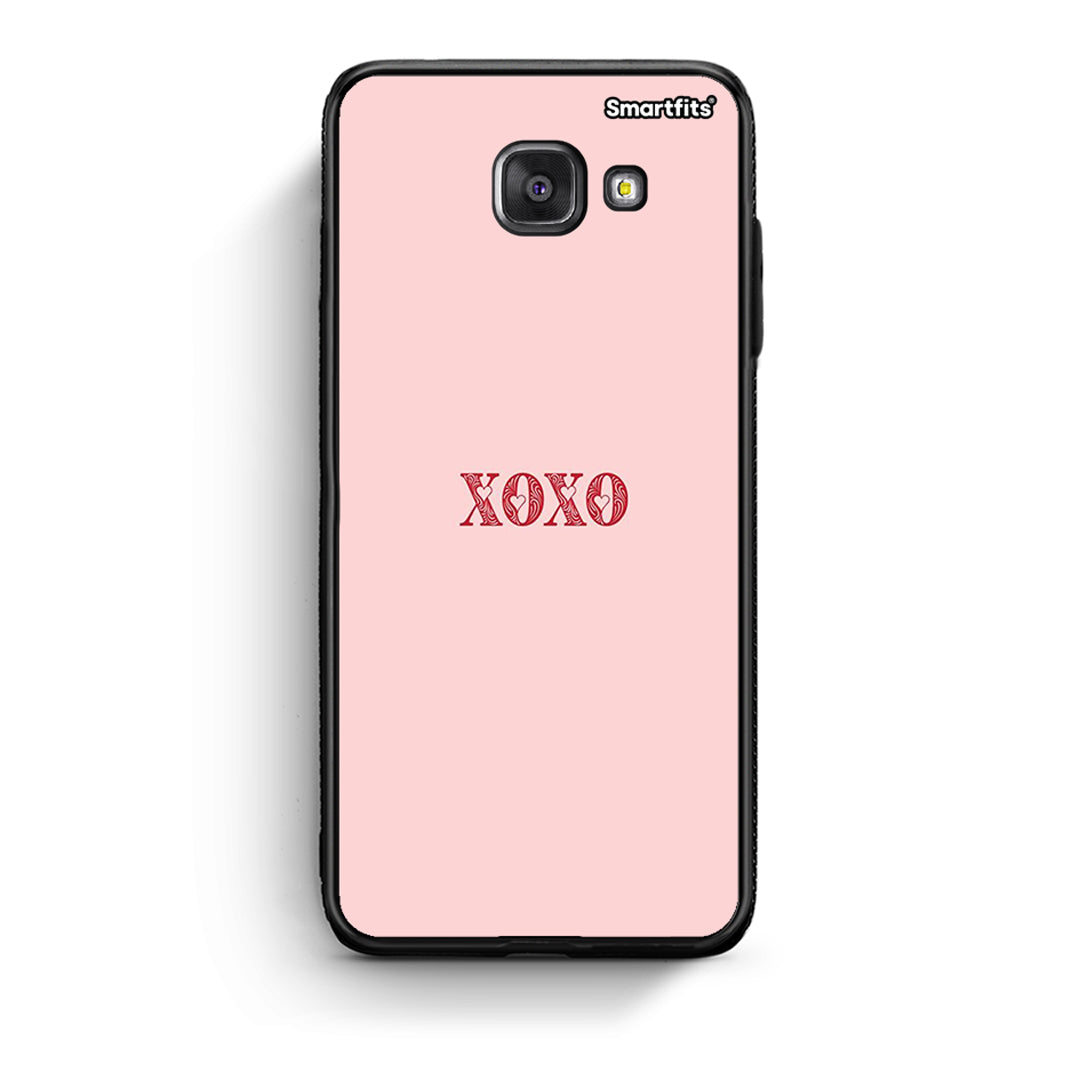 Samsung A5 2017 XOXO Love θήκη από τη Smartfits με σχέδιο στο πίσω μέρος και μαύρο περίβλημα | Smartphone case with colorful back and black bezels by Smartfits