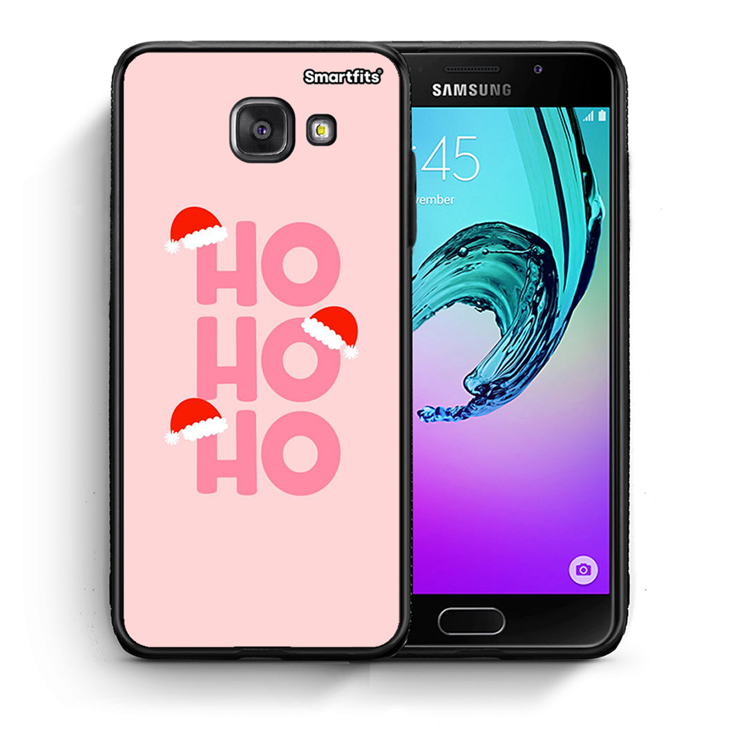 Θήκη Samsung A5 2017 Xmas Ho Ho Ho από τη Smartfits με σχέδιο στο πίσω μέρος και μαύρο περίβλημα | Samsung A5 2017 Xmas Ho Ho Ho case with colorful back and black bezels