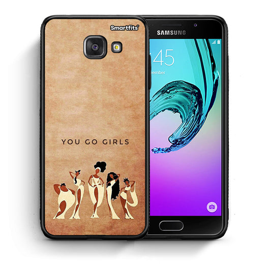 Θήκη Samsung A5 2017 You Go Girl από τη Smartfits με σχέδιο στο πίσω μέρος και μαύρο περίβλημα | Samsung A5 2017 You Go Girl case with colorful back and black bezels
