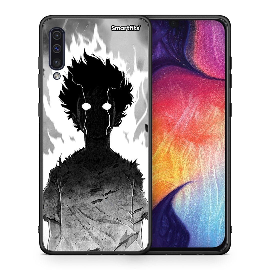 Θήκη Samsung A50 / A30s Anime Boy από τη Smartfits με σχέδιο στο πίσω μέρος και μαύρο περίβλημα | Samsung A50 / A30s Anime Boy case with colorful back and black bezels