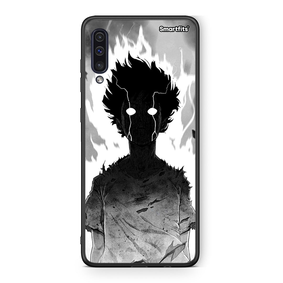 samsung a50 Anime Boy Θήκη από τη Smartfits με σχέδιο στο πίσω μέρος και μαύρο περίβλημα | Smartphone case with colorful back and black bezels by Smartfits