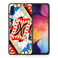 Thumbnail for Θήκη Samsung A50/A30s Card Love από τη Smartfits με σχέδιο στο πίσω μέρος και μαύρο περίβλημα | Samsung A50/A30s Card Love case with colorful back and black bezels