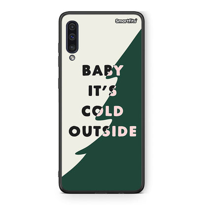 samsung a50 Cold Outside θήκη από τη Smartfits με σχέδιο στο πίσω μέρος και μαύρο περίβλημα | Smartphone case with colorful back and black bezels by Smartfits