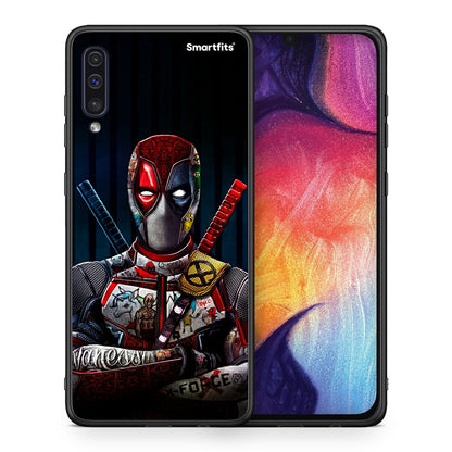 Θήκη Samsung A50/A30s Funny Guy από τη Smartfits με σχέδιο στο πίσω μέρος και μαύρο περίβλημα | Samsung A50/A30s Funny Guy case with colorful back and black bezels