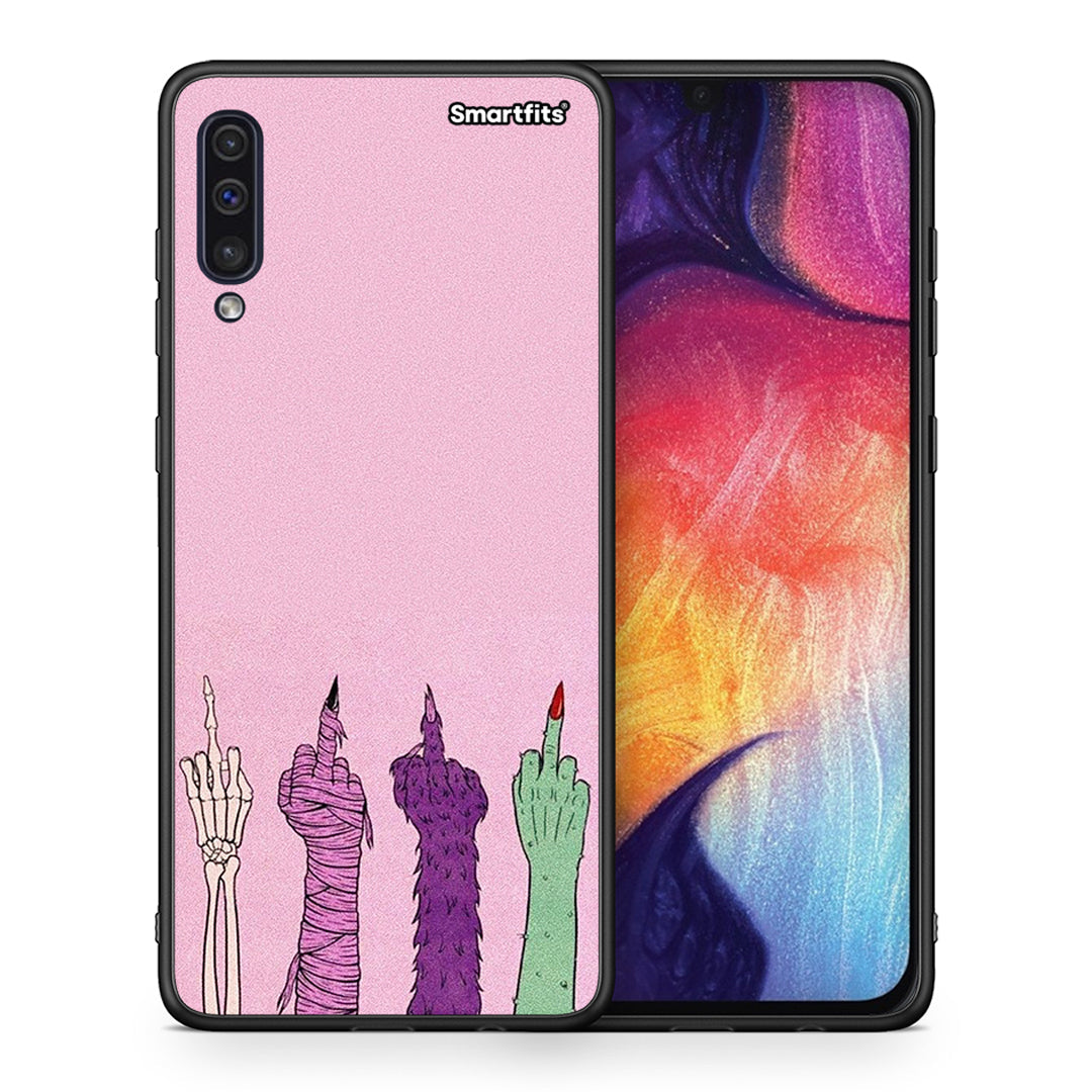 Θήκη Samsung A50 / A30s Halloween Be A Lady από τη Smartfits με σχέδιο στο πίσω μέρος και μαύρο περίβλημα | Samsung A50 / A30s Halloween Be A Lady case with colorful back and black bezels