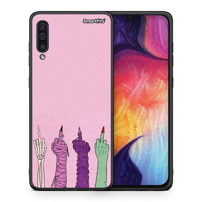 Θήκη Samsung A50 / A30s Halloween Be A Lady από τη Smartfits με σχέδιο στο πίσω μέρος και μαύρο περίβλημα | Samsung A50 / A30s Halloween Be A Lady case with colorful back and black bezels