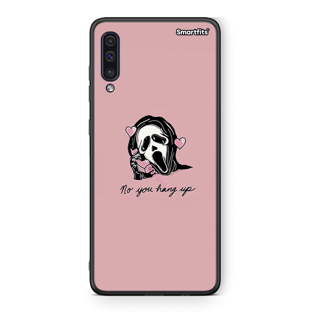 samsung a50 Halloween Hang Up Θήκη από τη Smartfits με σχέδιο στο πίσω μέρος και μαύρο περίβλημα | Smartphone case with colorful back and black bezels by Smartfits
