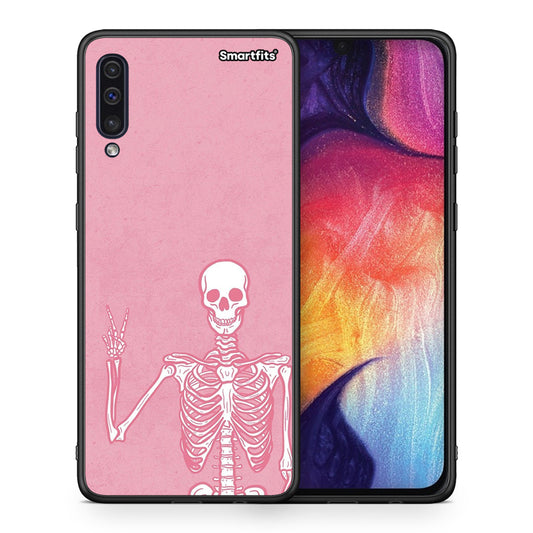 Θήκη Samsung A50 / A30s Halloween Motivation από τη Smartfits με σχέδιο στο πίσω μέρος και μαύρο περίβλημα | Samsung A50 / A30s Halloween Motivation case with colorful back and black bezels