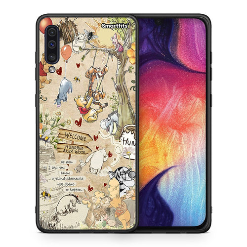 Θήκη Samsung A50/A30s Happy Friends από τη Smartfits με σχέδιο στο πίσω μέρος και μαύρο περίβλημα | Samsung A50/A30s Happy Friends case with colorful back and black bezels