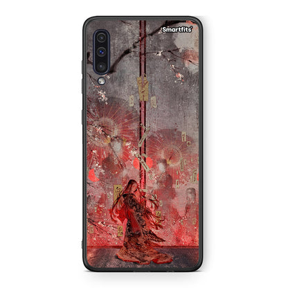 samsung a50 Nezuko Kamado θήκη από τη Smartfits με σχέδιο στο πίσω μέρος και μαύρο περίβλημα | Smartphone case with colorful back and black bezels by Smartfits
