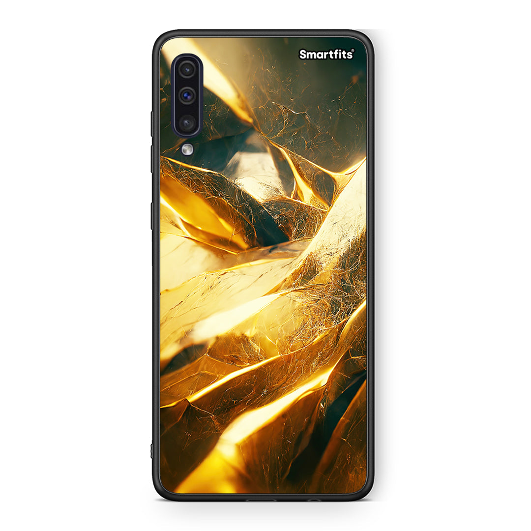 samsung a50 Real Gold θήκη από τη Smartfits με σχέδιο στο πίσω μέρος και μαύρο περίβλημα | Smartphone case with colorful back and black bezels by Smartfits
