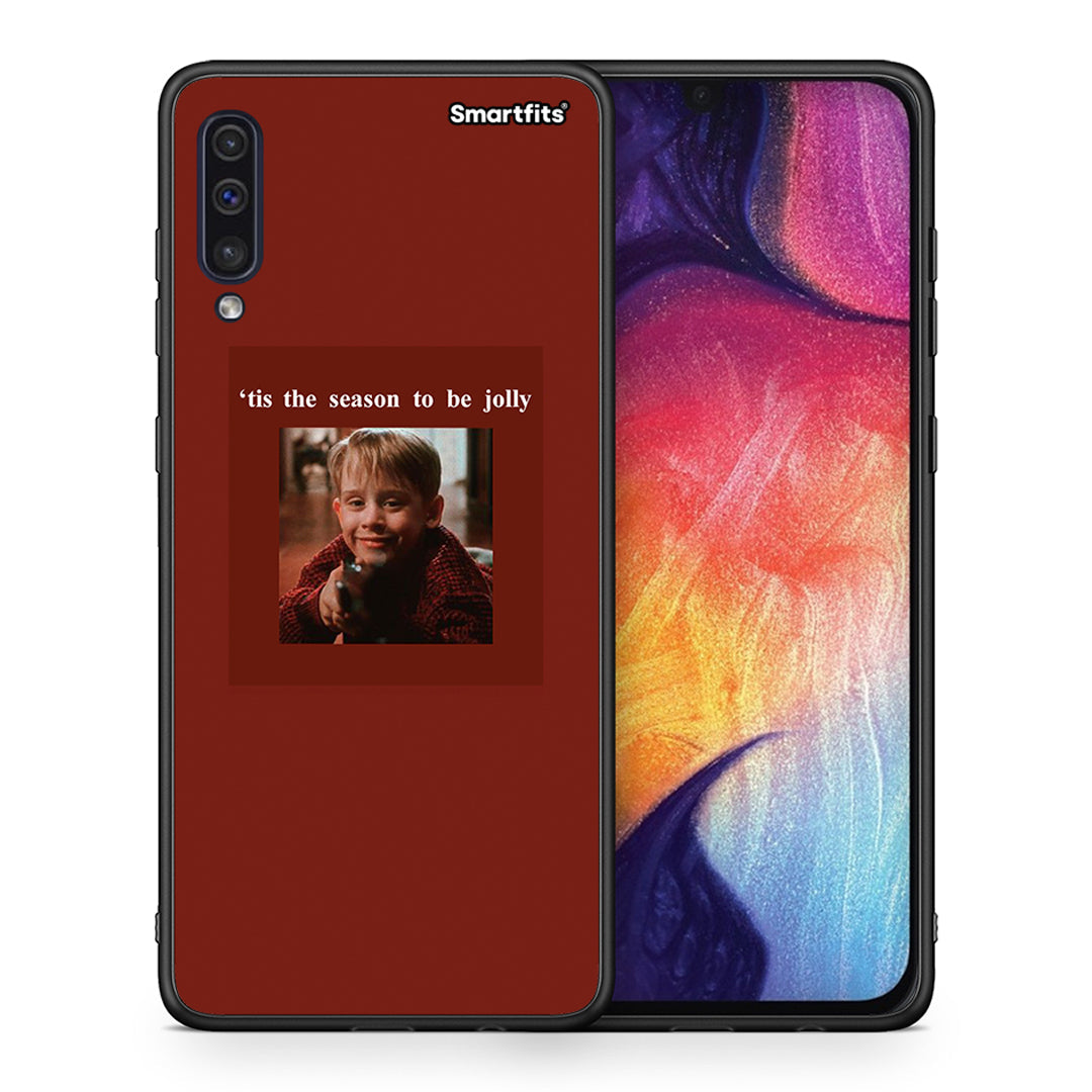 Θήκη Samsung A50/A30s Xmas Ultimate Spirit από τη Smartfits με σχέδιο στο πίσω μέρος και μαύρο περίβλημα | Samsung A50/A30s Xmas Ultimate Spirit case with colorful back and black bezels