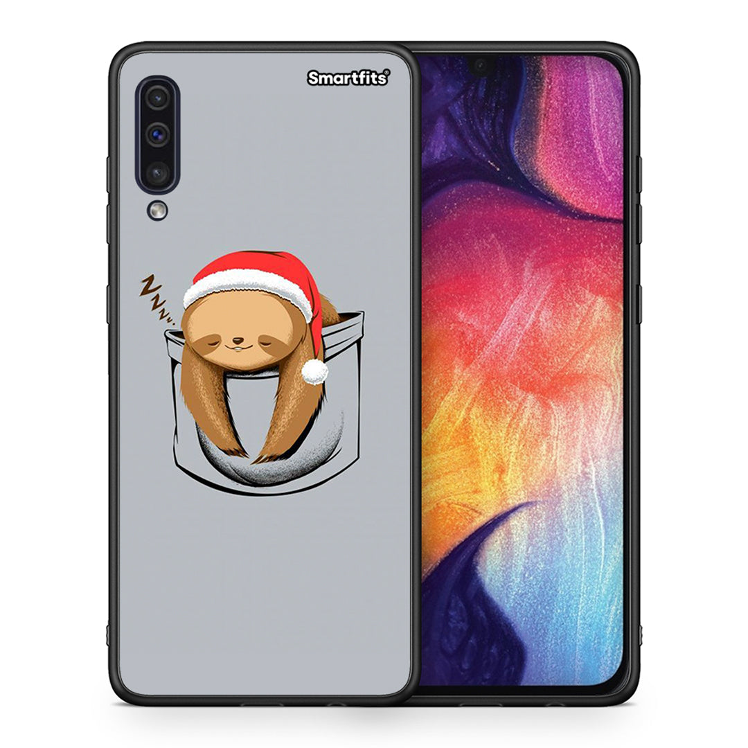 Θήκη Samsung A50/A30s Xmas Zzzz από τη Smartfits με σχέδιο στο πίσω μέρος και μαύρο περίβλημα | Samsung A50/A30s Xmas Zzzz case with colorful back and black bezels
