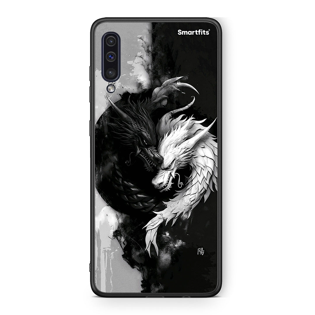 samsung a50 Yin Yang Θήκη από τη Smartfits με σχέδιο στο πίσω μέρος και μαύρο περίβλημα | Smartphone case with colorful back and black bezels by Smartfits