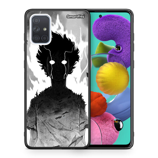 Θήκη Samsung A51 Anime Boy από τη Smartfits με σχέδιο στο πίσω μέρος και μαύρο περίβλημα | Samsung A51 Anime Boy case with colorful back and black bezels